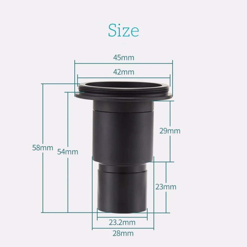 8X Microscope DSLR Camera Connect Adapter 30mm Mount Ring for Canon Nikon