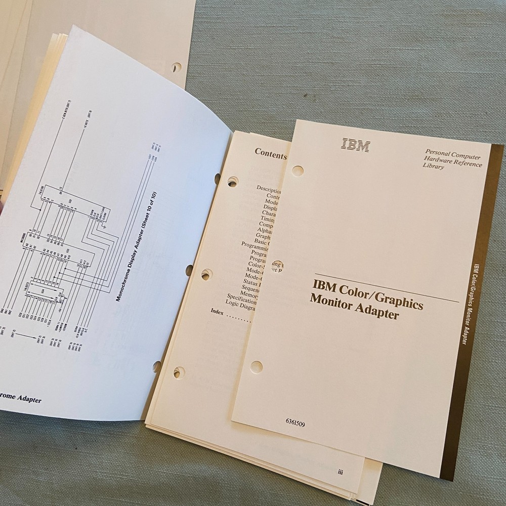 IBM PC Hardware Reference Library Technical Reference Options Adapters Vol 1 & 2
