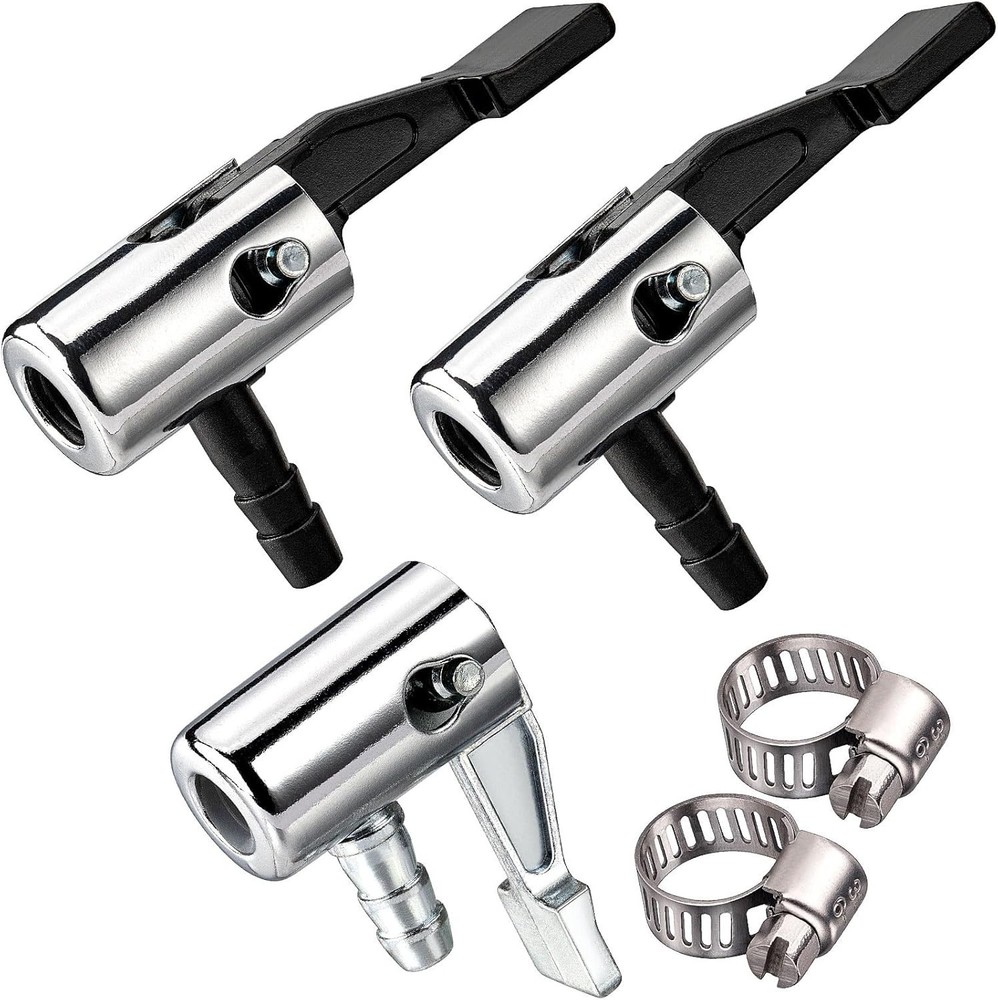 Lock-On Tire Inflator Chuck 3-Pack - Efficient and Hands-Free Air Inflation