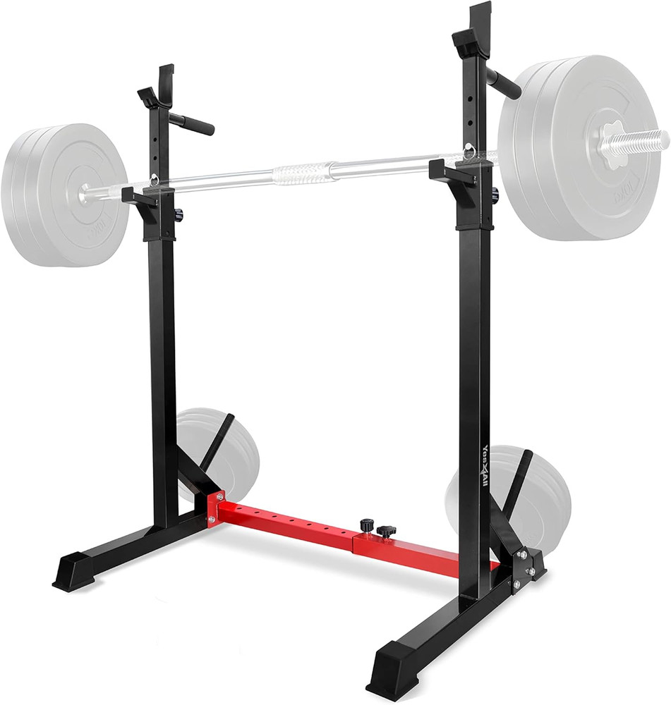 Squat Rack for Home Gym, Adjustable Barbell Stand Rack, Multi-Function Weight Li