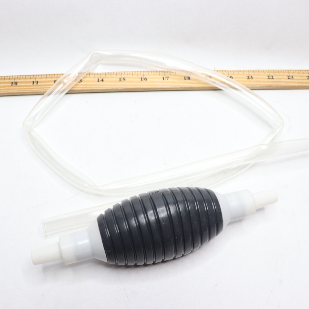 Universal Hand Siphon Pump Fluid Transfer For Fuel - Missing Clamps