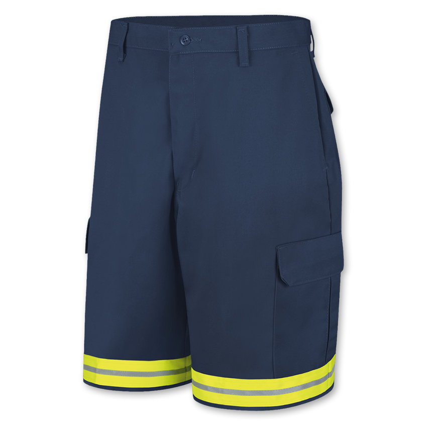 Brand New Red Kap Reflective Cargo Work Shorts Men's Hi Vis Industrial Uniform