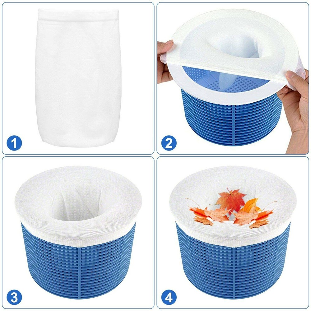 10-60Pcs Pool Skimmer Socks Filter Replacement Savers for Basket Swimming Pool