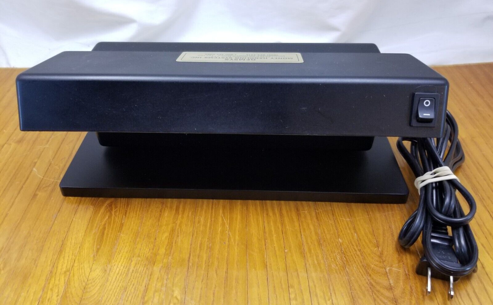 Portable Counterfeit Bill Detector Machine ID Watermark Microprint UV Tester