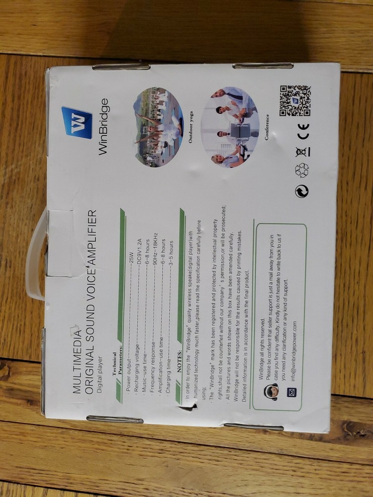 Winbridge S92 Pro Mini Portable Rechargeable Voice Amplifier System