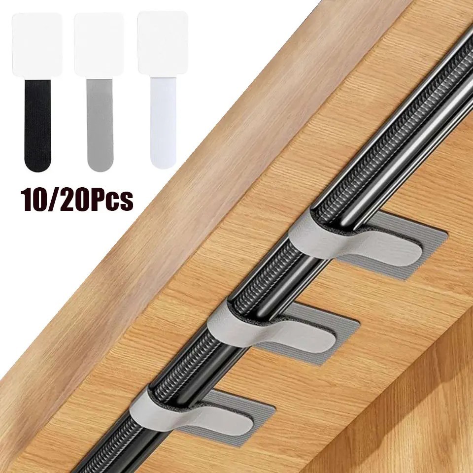 Adjustable Reusable Cable Ties: Self Adhesive Cord Organizer & Wire Management