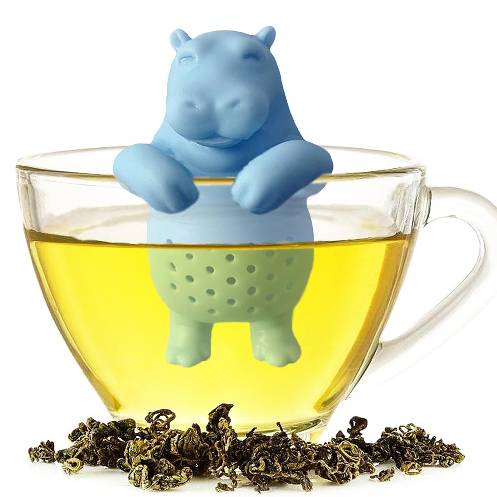 HADEWEITE 2pcs Silicone Tea Infuser Loose Leaf Strainer Gloves + Socks Set