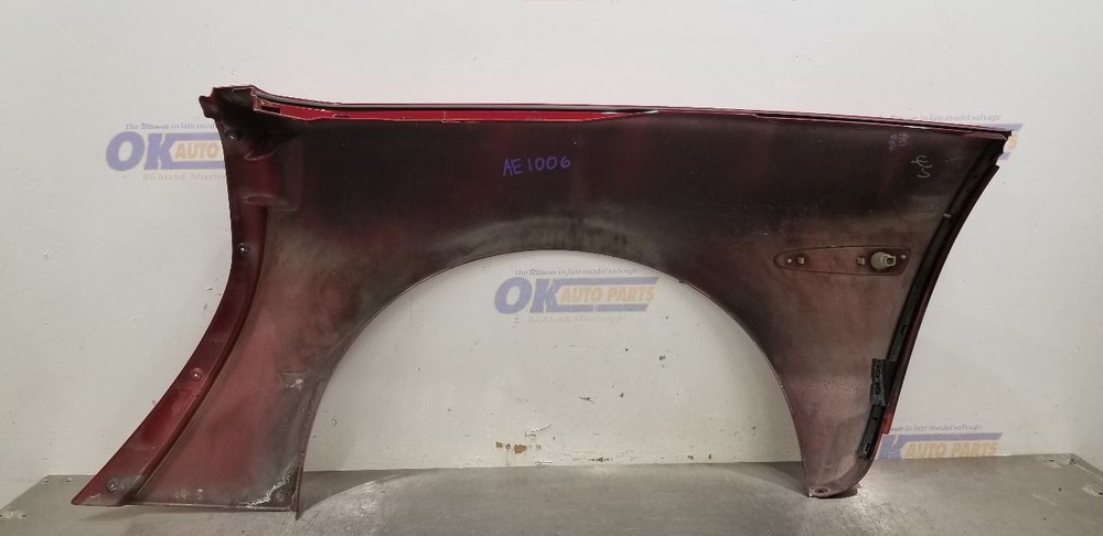 09 CHEVY CORVETTE C6 CONVERTIBLE QUARTER PANEL RIGHT PASSENGER RED