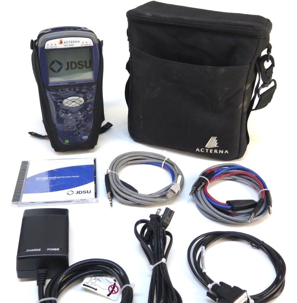 JDSU Acterna HST-3000 SIM T1 Ethernet / Optical Tester w/ Soft Case