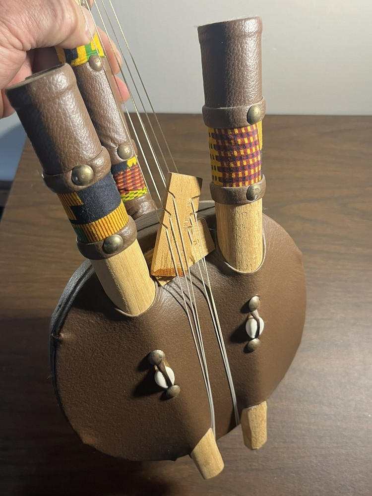 Kora Lute (Stringed Instrument) GHANA / Shells. See 9 Pics For Description