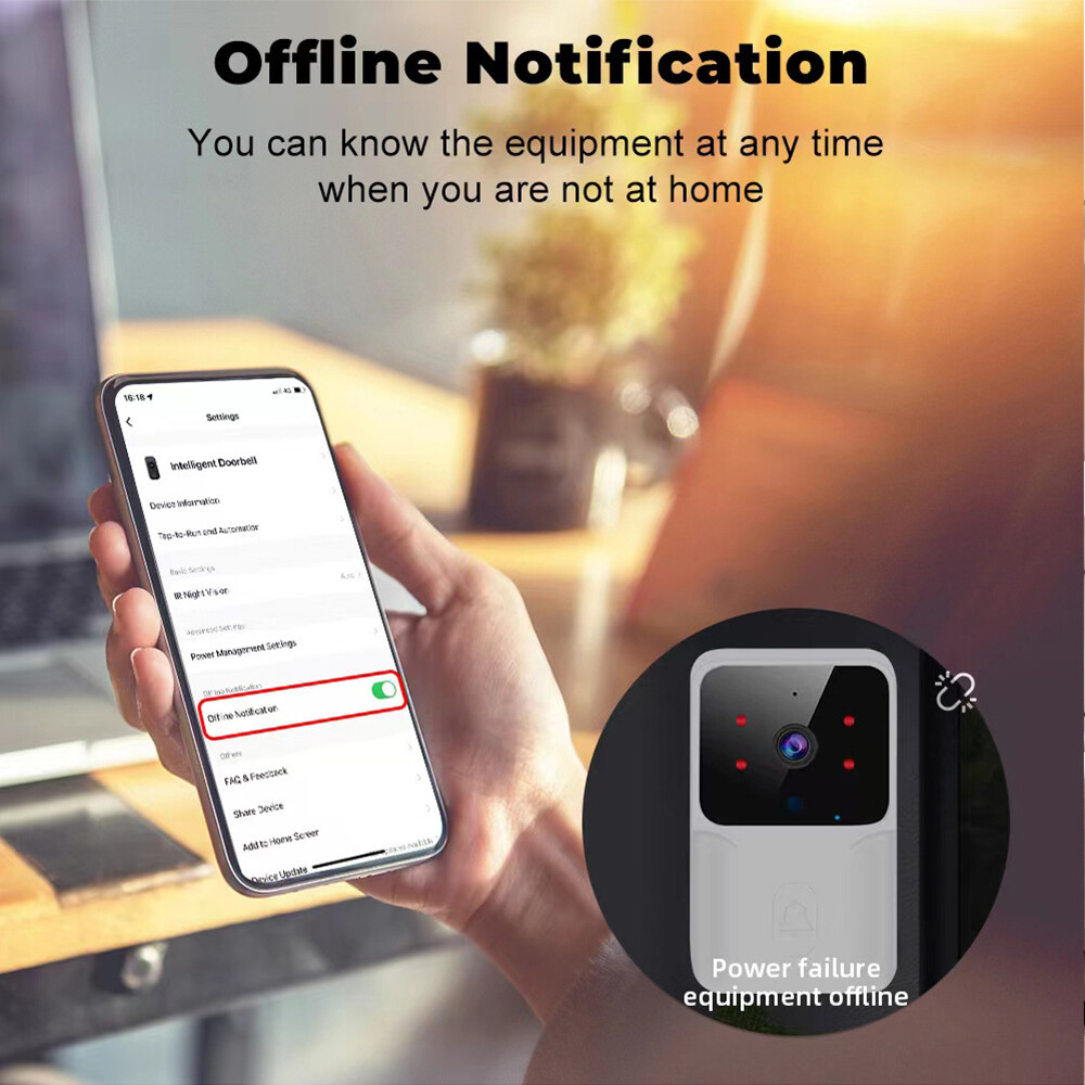 Smart WiFi Wireless Video Doorbell Security Ring Phone Camera Door Bell Intercom