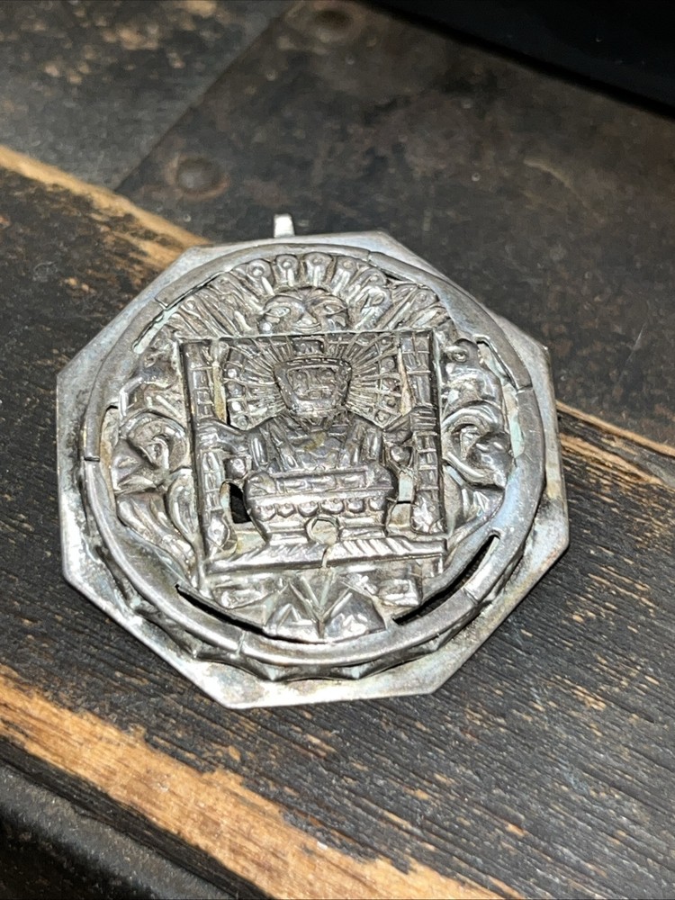 Peruvian Sterling Broochpendant Vintage