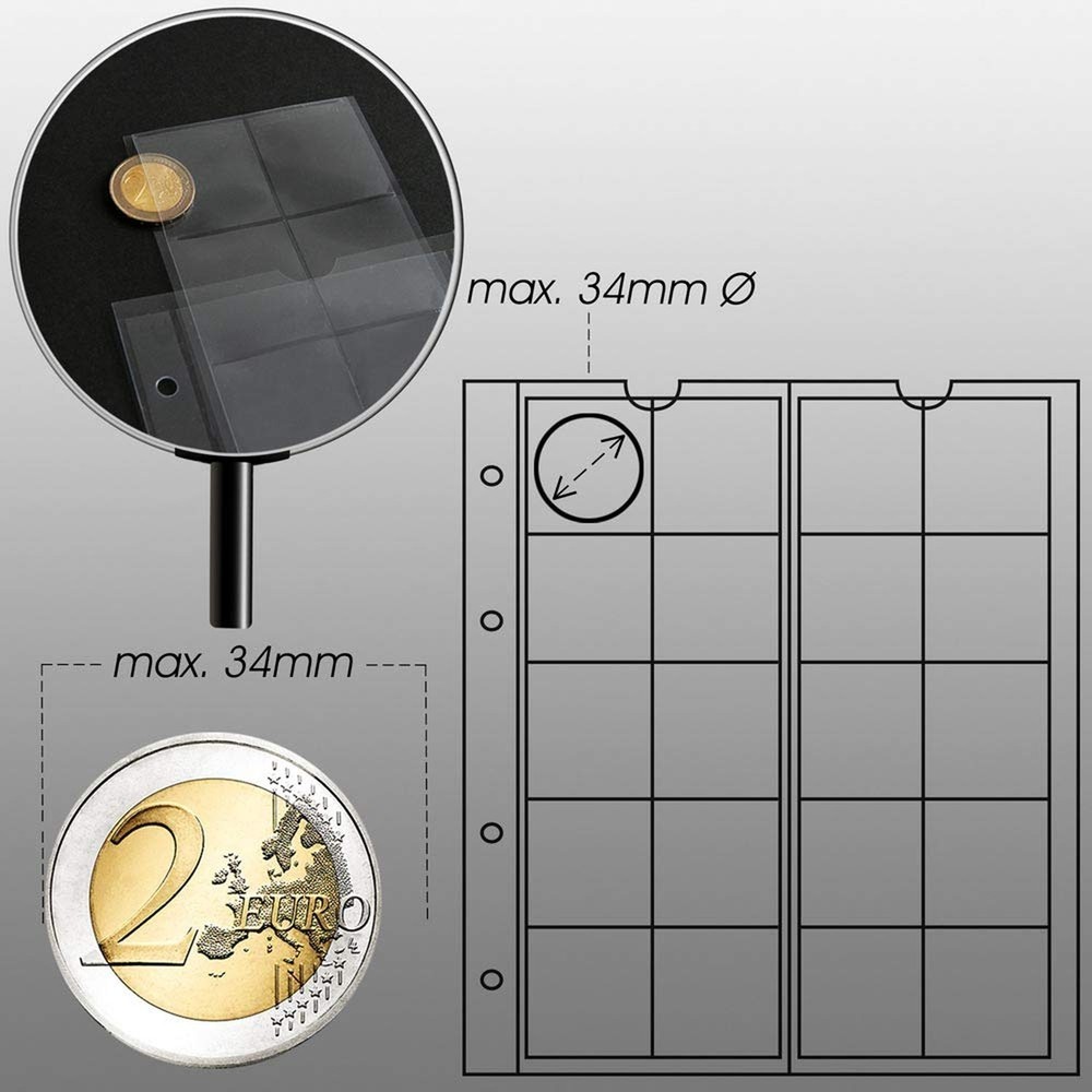 Prophila Coin Album with 4 Cases for 110 Coins