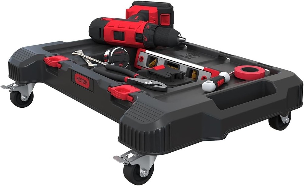 Versatile Rolling Dolly - 220 lbs Capacity with Modular Design & Locking Casters