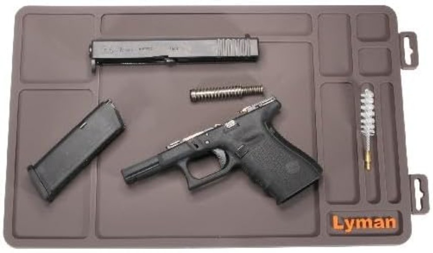 Essential Gun Mat with Recessed Sections for Cleaning and Maintenance Tasks