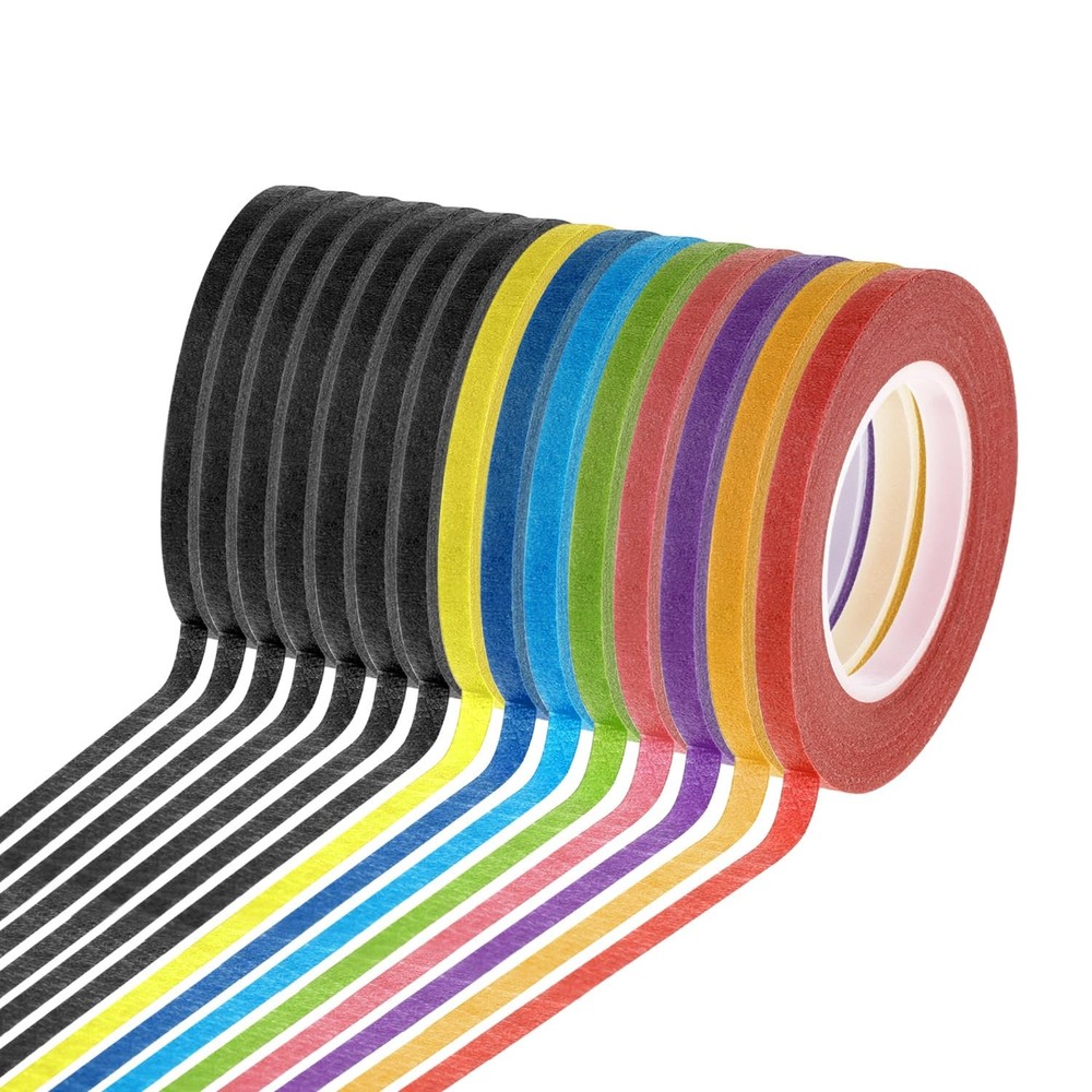 cridoz 15 Rolls 1/8 inches (width), 0.125 (thickness), Assorted Colors