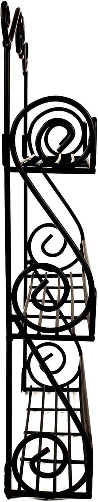 3-Tier Open Wire Spice Rack with Classic Scroll Design for Modern Kitchens