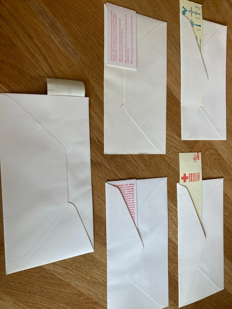 Netherlands 5 FDC covers with complete stamp booklets, unusual