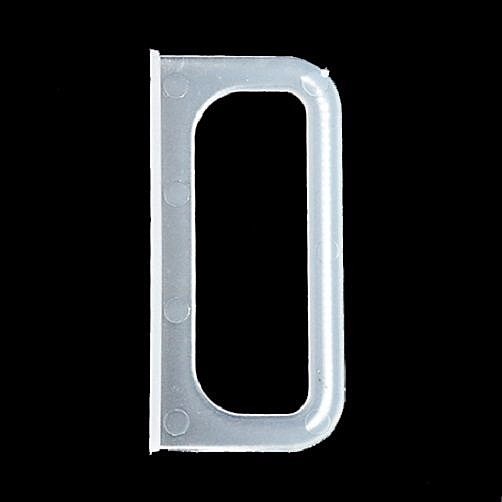 20 Pack - Wide Hollow Pull Tabs for Window Screens Black / Clear