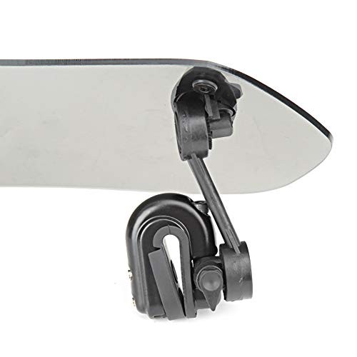 Motorcycle Windscreen Extension, Adjustable Clip-on Wind Deflector, Tawny