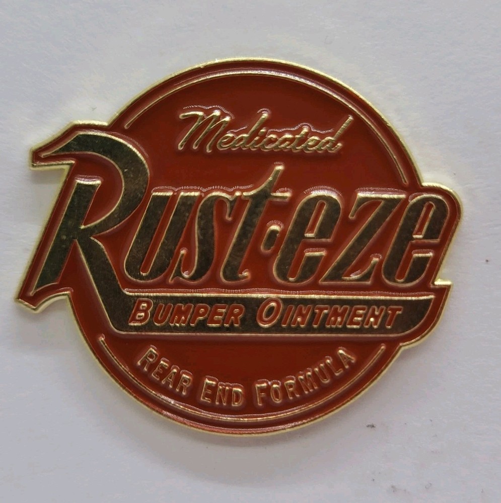 Rusteze Medicated Bumper Ointment Logo Round Enamel Pin – Rear End Formula Cars