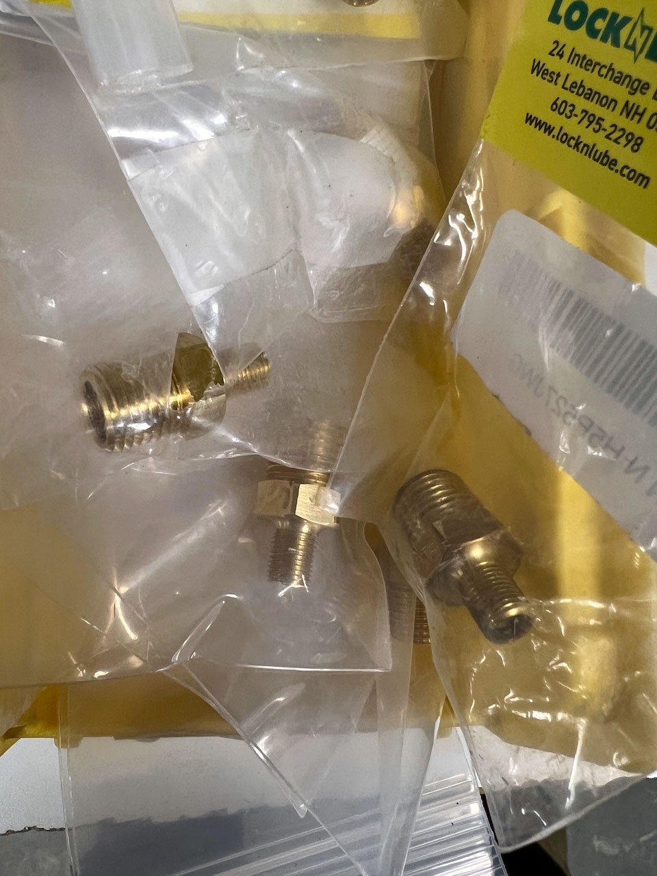 LockNFlate Tire Inflator Adapter 1/4 NPT (m) to Schrader Valve (m) - USED