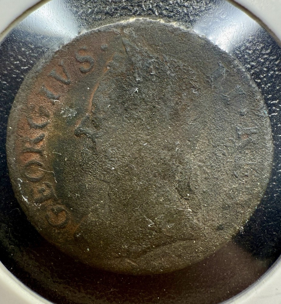 1749 British Farthing – Colonial Era Copper