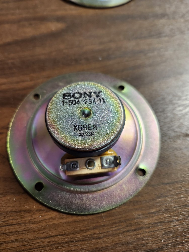 SONY 4' MIDRANGE DRIVERS (PAIR) 8 OHMS EACH 1-504-234-11