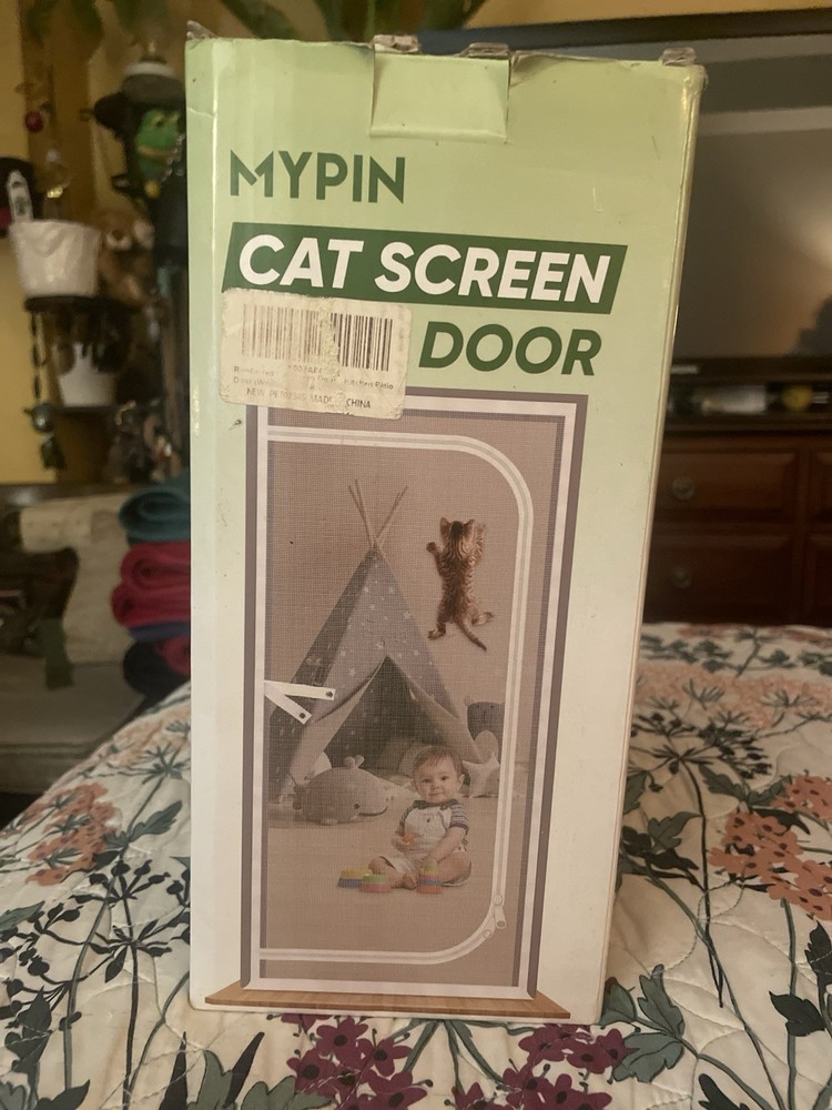 Cat Screen Zipper Net Pet Door Entry Exit