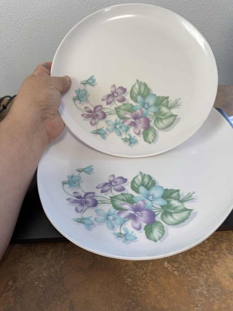 Melmac Raylon Lilac 4 Pc Set