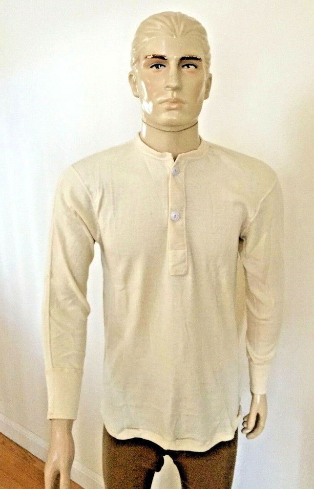 NEW  ARMY ISSUE COLD WEATHER LIGHTWEIGHT WINTER WOOL BLEND UNDERSHIRT (LARGE)
