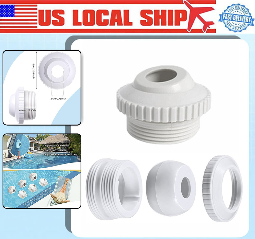Pool Spa Slotted Opening Return Jet Fitting with 1-1/2" Inch MIP Thread