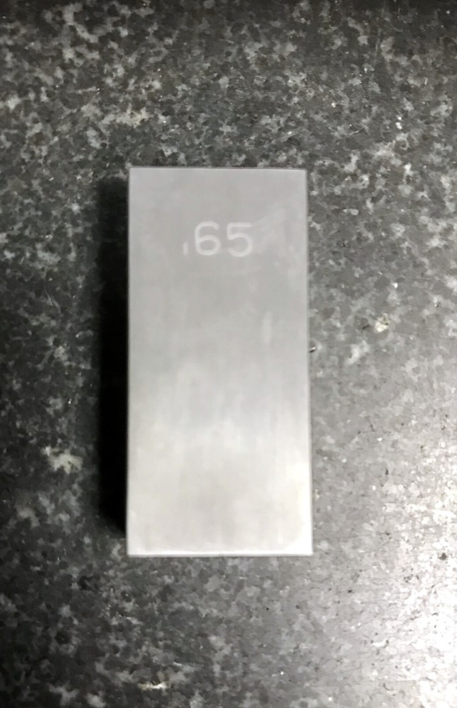 .6000 CARBIDE  GAGE BLOCK Grade 2 Rectangular SOLID CARBIDE WRINGS TOGETHER WELL
