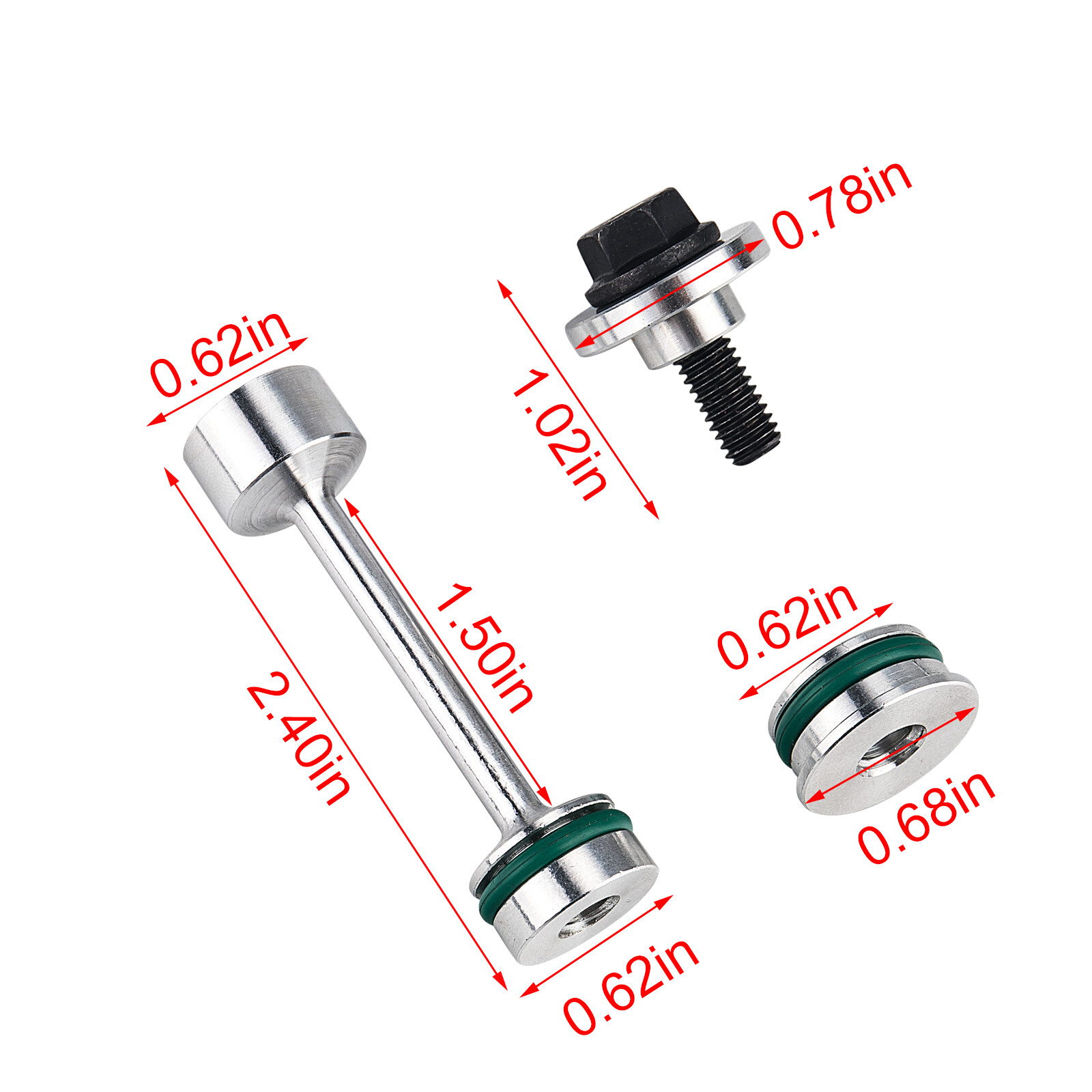 LS Barbell Oil Diverter Pickup Tube Hold Down Gallery Plug LS1-2-3 5.3 LQ4 etc