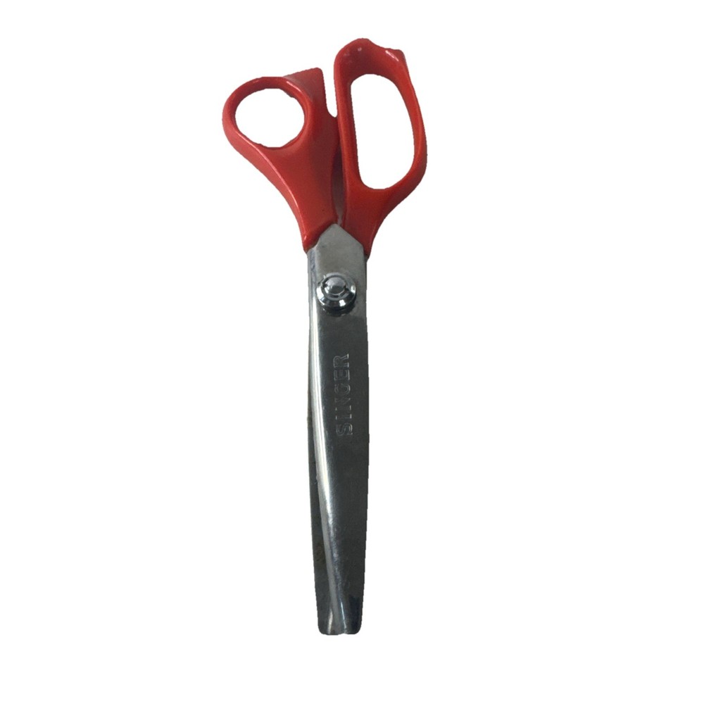 Used SINGER 9" Pinking Shears - Zig Zag Scissors for Fabric Good Condition.