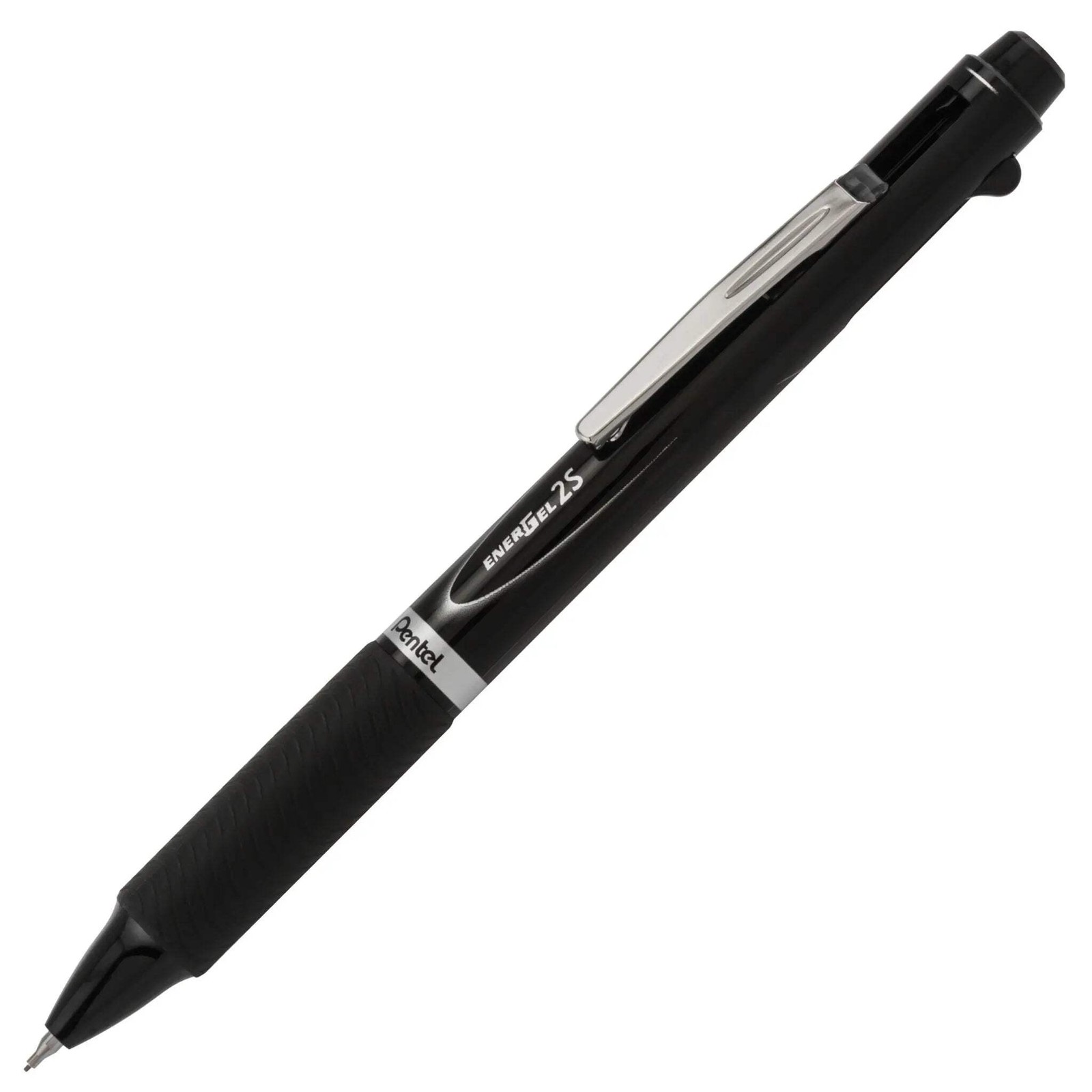 EnerGel 2S Multi-Function, 2-Ink + Pencil, (0.5mm) Fine Line, Black/Red Ink/0.5m
