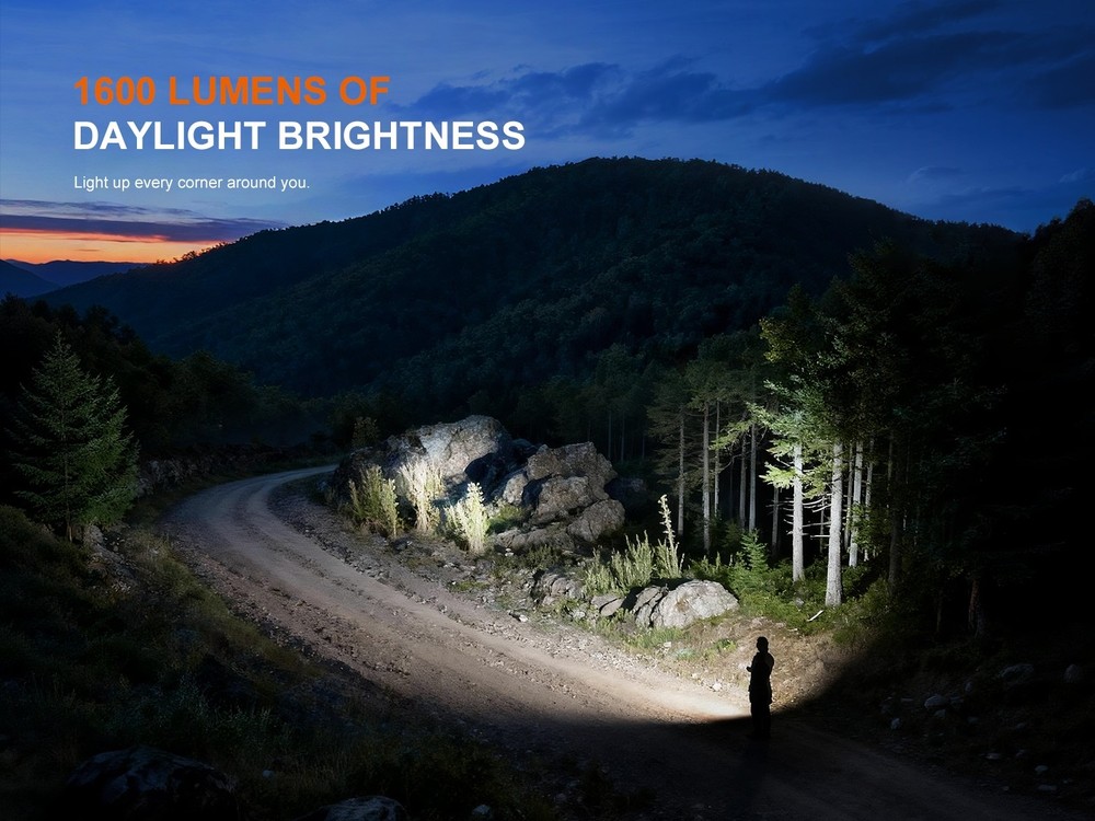 Fenix E06R Pro 1600 Lumen USB-C Rechargeable Flashlight - GN