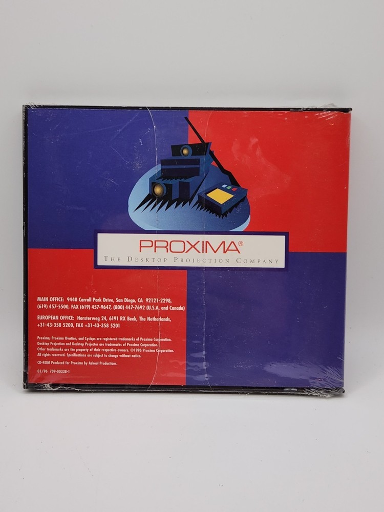 PROXIMA CD-ROM Desktop Solutions For Mac Or Pc Brand New- C97