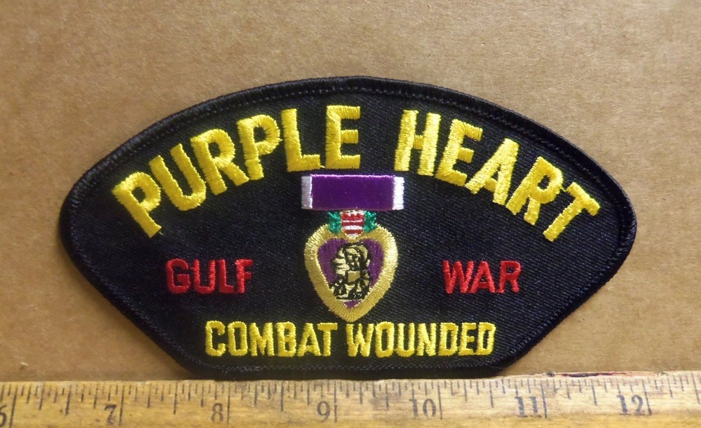 Purple Heart - Gulf War - Combat Wounded Embroidered Patch