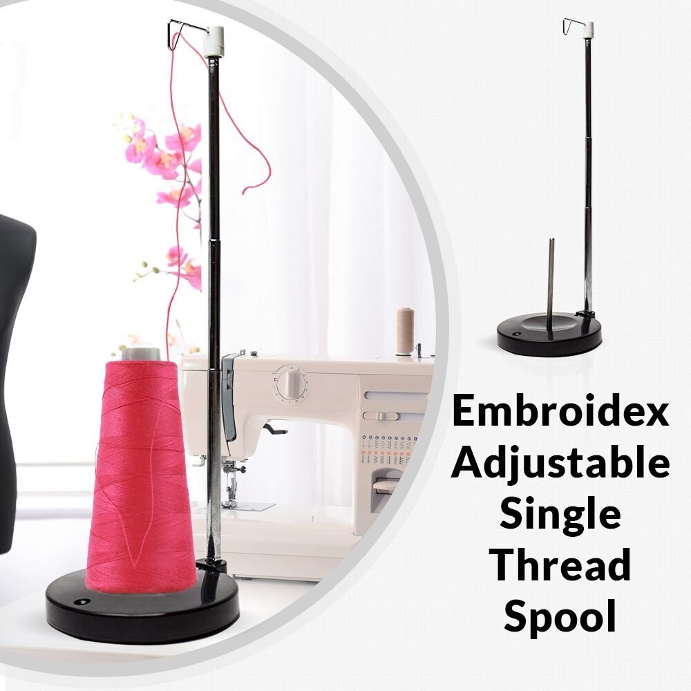 Adjustable Single Thread Spool Holder - Stand Alone for Sewing Embroidery Q