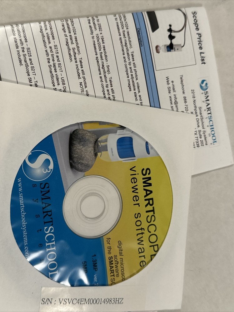 Smart MicroScope By Smart School Systems 200x Digital USB Microscope 5M PC