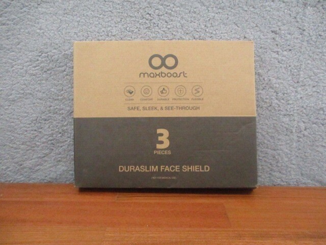 Maxboost Protective Face Shield - 3 Pack ( Size), DuraSlim Series Reusable Full