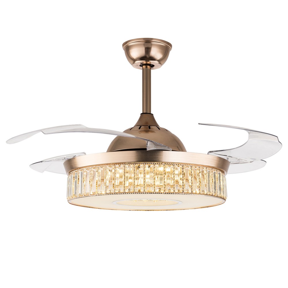 Adjustable Ceiling Fan Light With Remote Control Ceiling Fan Lamp For Bedroom
