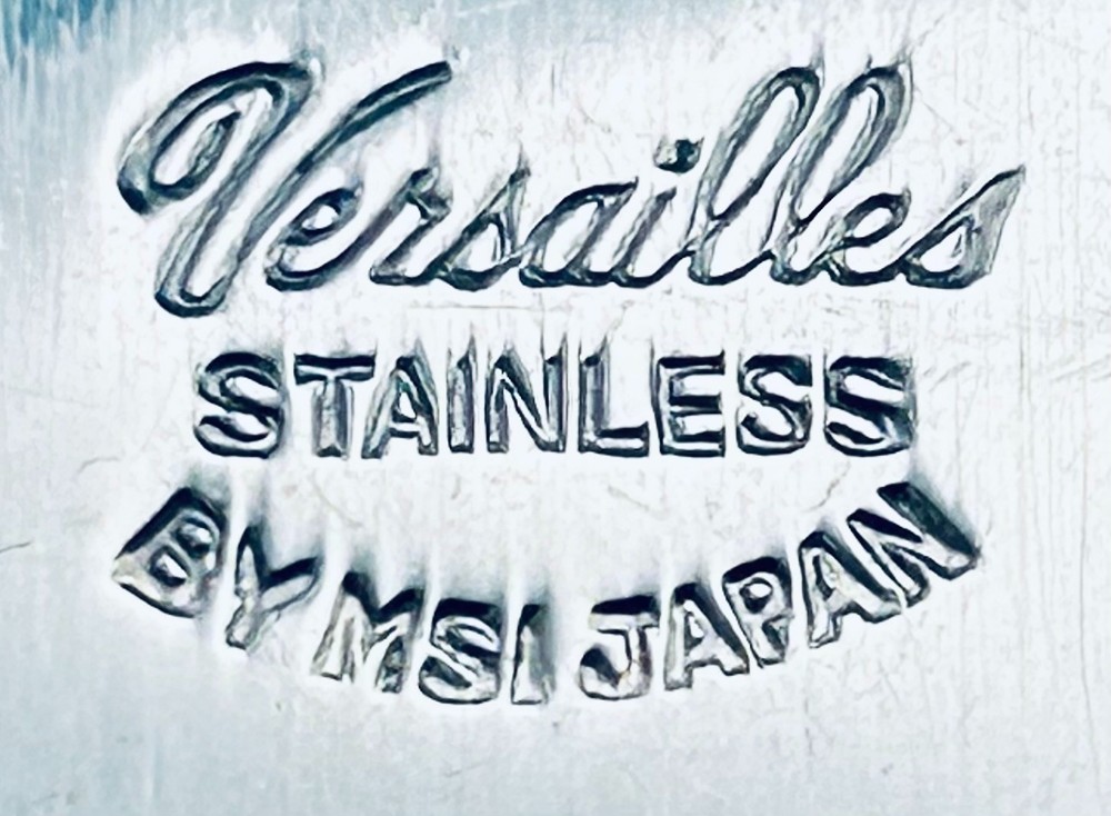 4 MSI VERSAILLES Teaspoons 6 1/2" Stainless Flatware Silverware