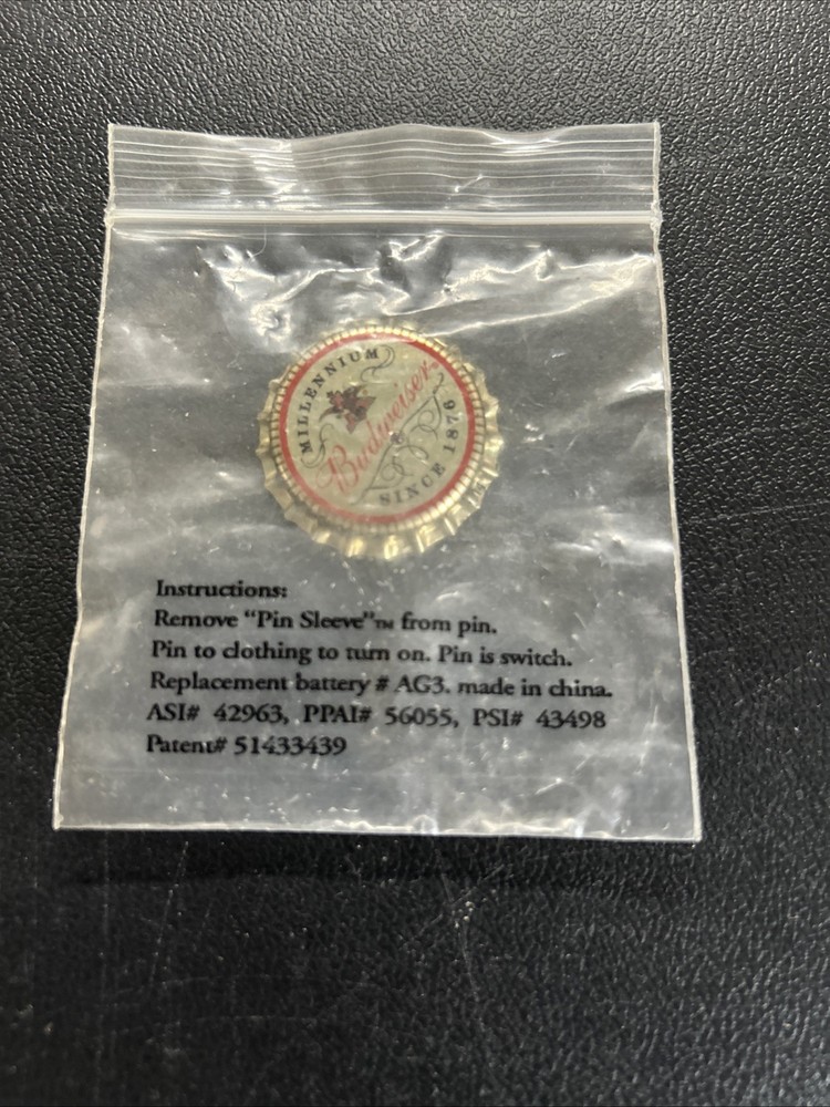 Budweiser Millennium Pin Light Up