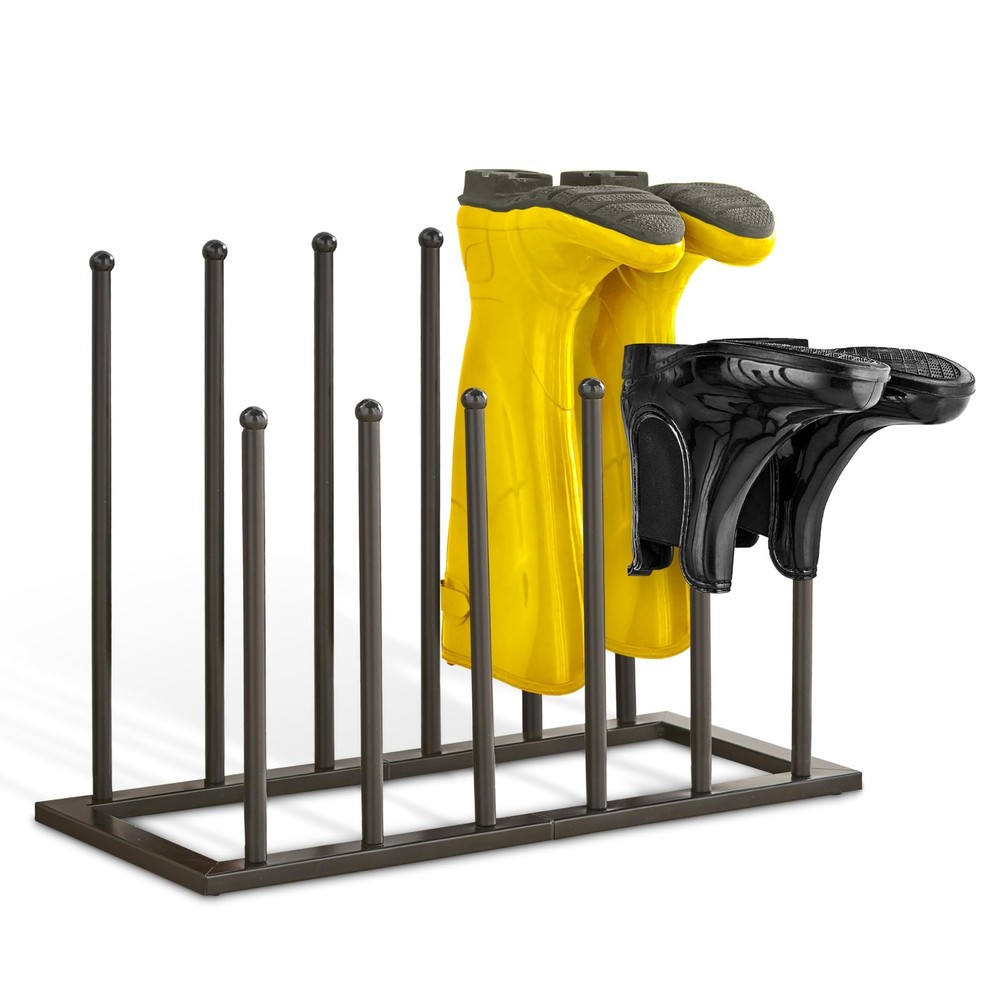 Boot Rack, Boot Storage, Boot Organizer, Boot Rack Black 24"W x 10"D x 17.25"H