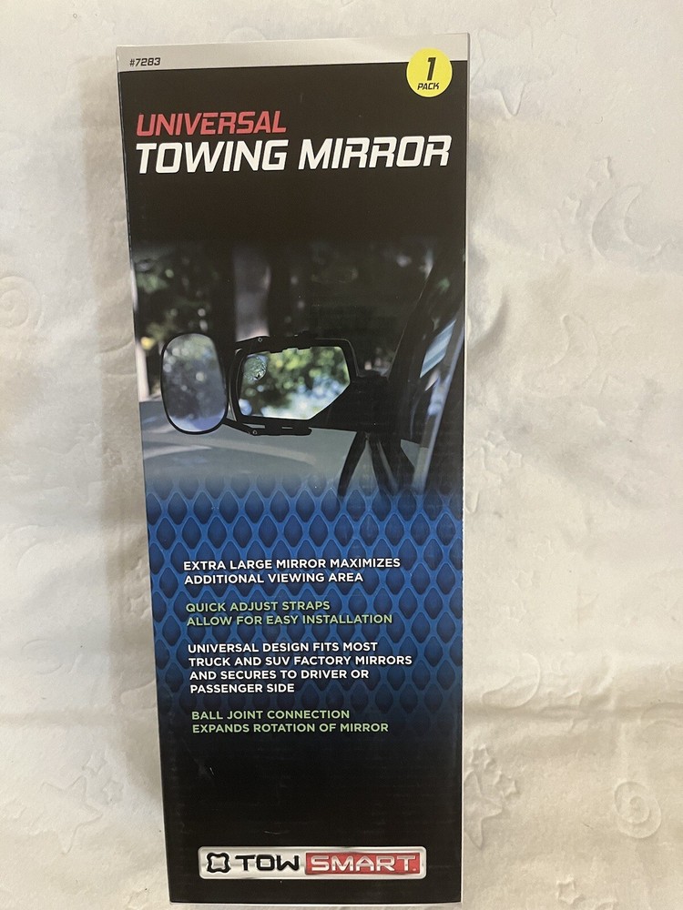 TOW SMART UNIVERSAL EXTRA LARGE TOWING MIRROR-Open Box