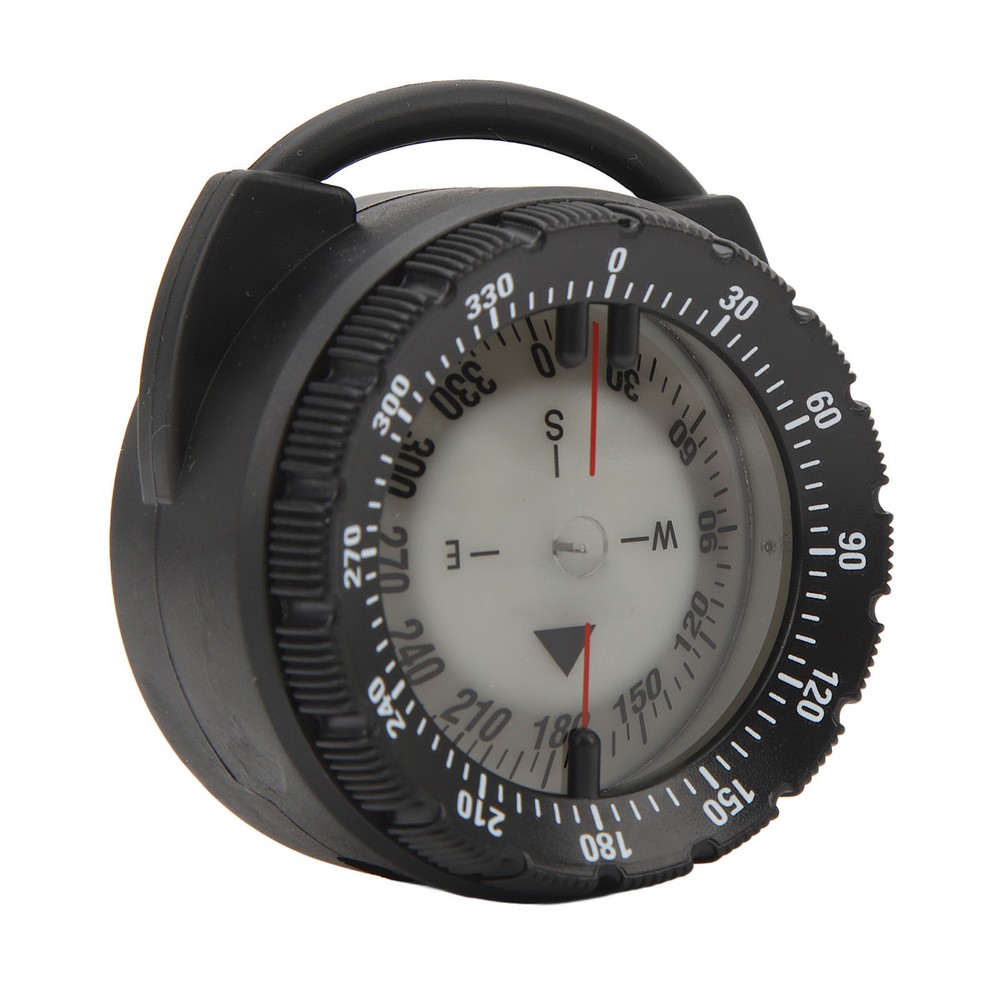 US (Black)50M Underwater Diving Compass Luminous Magnetic Waterproof Pipe
