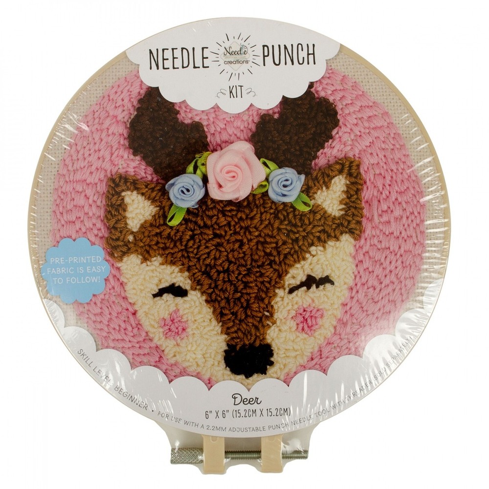 Needle Creations Deer 6 Inch Punch Needle Kit