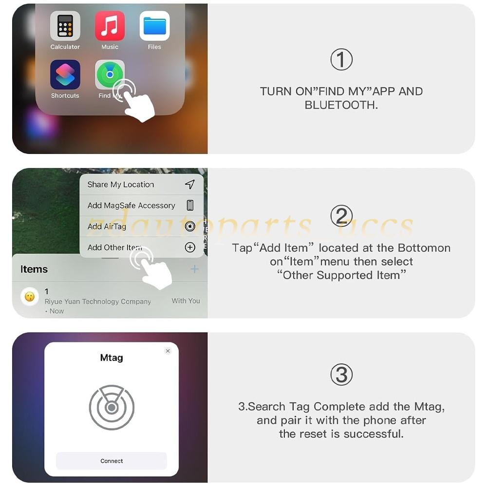 Mini GPS Tracker for Vehicles, Hidden Tracking Device for Vehicles (iOS Only)